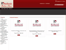 Tablet Screenshot of onlinestore.redlands.edu