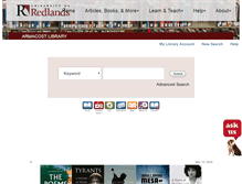Tablet Screenshot of books.redlands.edu